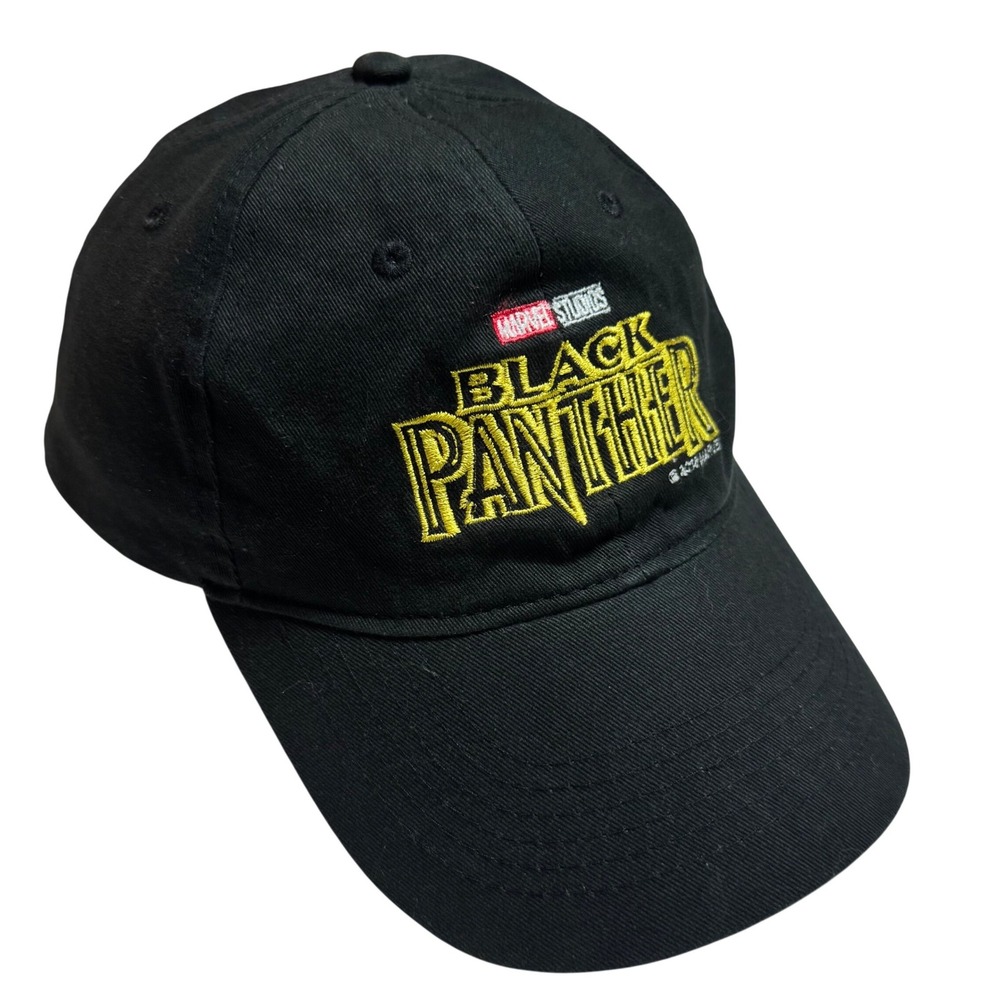 Apollo Marvel Studios Black Panther Hat Black Gold Embroidered Missing Fastener